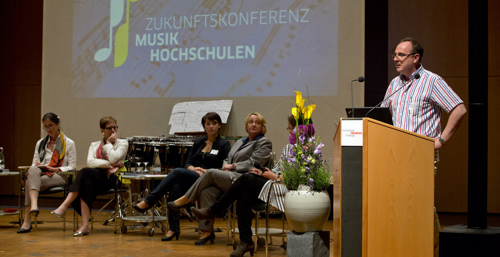 3. Symposium am 02.06.2014 in der Hochschule für Musik Freiburg, Impulsreferent Prof.  Dr. Bernd Clausen, Foto: MWK