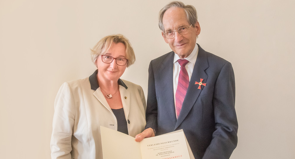 Wissenschaftsministerin Theresia Bauer und Prof. Dr. Wolfgang Kübler