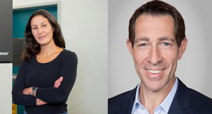 Dr. Julia Mahamid (links) und Professor Dr. Klaus Blaum (rechts)