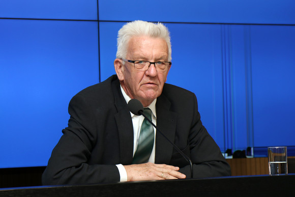 Pressekonferenz Bundesgartenschau Heilbronn 2019 auf der Zielgeraden Ministerpräsident Winfried Kretschmann