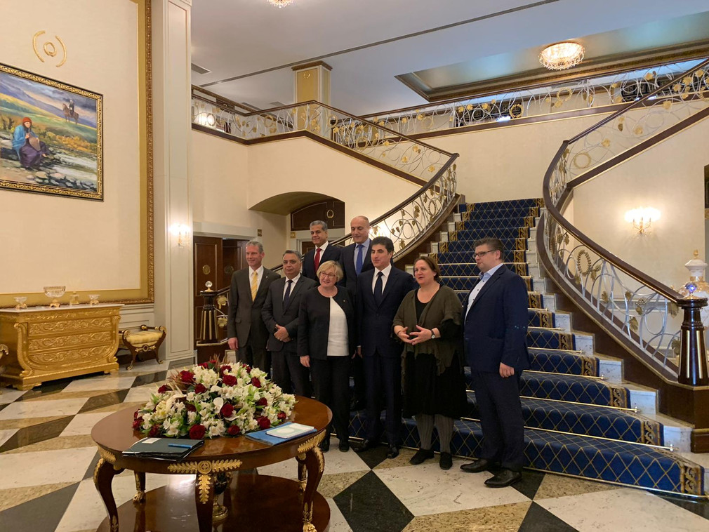 Empfang der Delegation durch den Premierminister der Region Kurdistan-Irak
