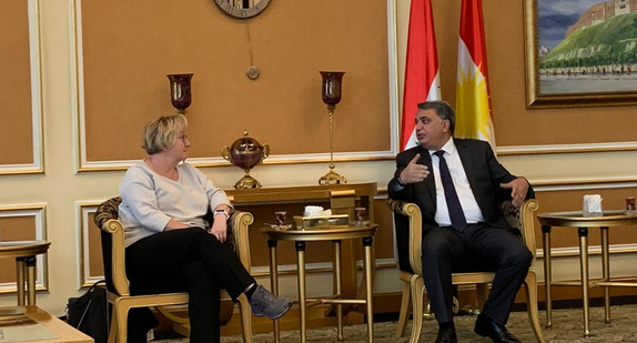 Empfang der Delegation durch den kurdischen Wissenschaftsminister