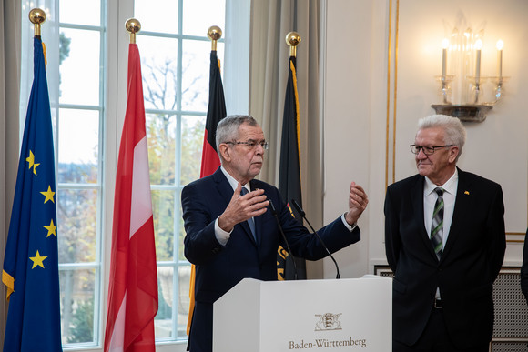 Besuch Österreichischer Bundespräsident besucht Baden-Württemberg