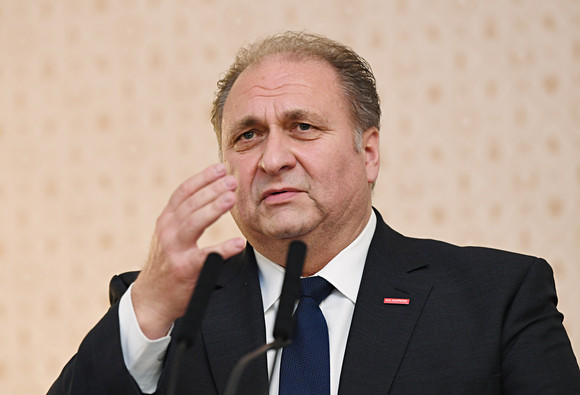 Denkmalpflege Bundespreis für Handwerk in der Denkmalpflege Hans-Peter Wollseifer (Präsident des Zentralverbandes des Deutschen Handwerks) (Bild: Franziska Kraufmann / Deutsche Stiftung Denkmalschutz)