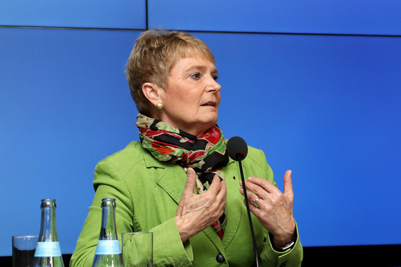 Pressekonferenz Bundesgartenschau Heilbronn 2019 auf der Zielgeraden Staatssekretärin Friedlinde Gurr-Hirsch
