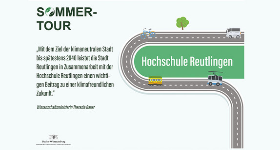 SharePic mit Statement von Ministerin Bauer zum Besuch in Reutlingen