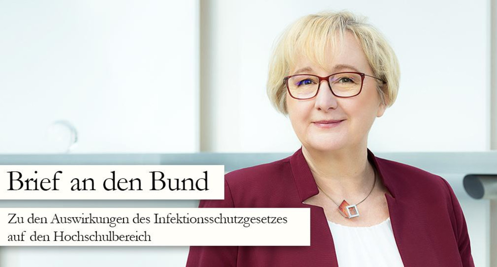 Wissenschaftsministerin Theresia Bauer hat einen gemeinsamen Brief der Wissenschaftsministerinnen und Wissenschaftsminister der Länder an den Bund zu den Auswirkungen des Infektionsschutzgesetzes auf den Hochschulbereich initiiert.