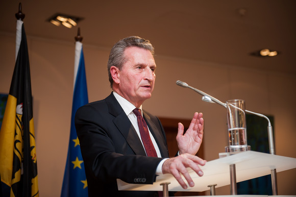 Europa Neujahrsempfang in der Landesvertretung in Brüssel Günther Oettinger, EU-Kommissar für Haushalt und Personal (Foto: © Vertretung des Landes Baden-Württemberg bei der Europäischen Union/FKPH)