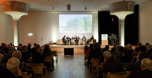 Forschung Verleihung des Landesforschungspreises und des Preises für mutige Wissenschaft 2016 Die Staatsgalerie bot den Rahmen für die Veranstaltung, Foto: MWK / Jan Potente