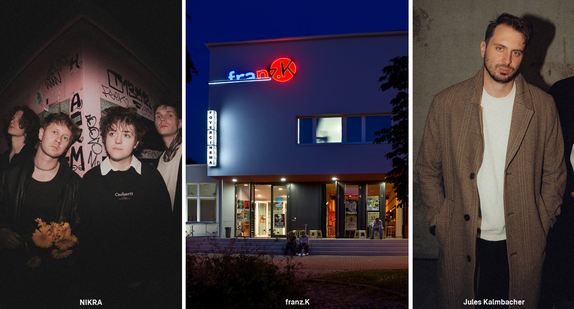 von links nach rechts: NIKRA, das Kulturzentrum franz.K und Jules Kalmbacher