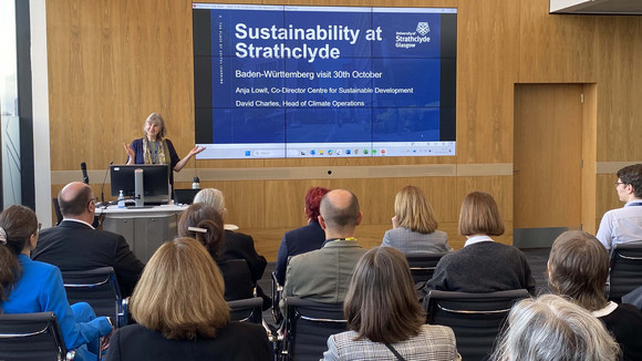 Besuch an der University of Strathclyde in Glasgow.