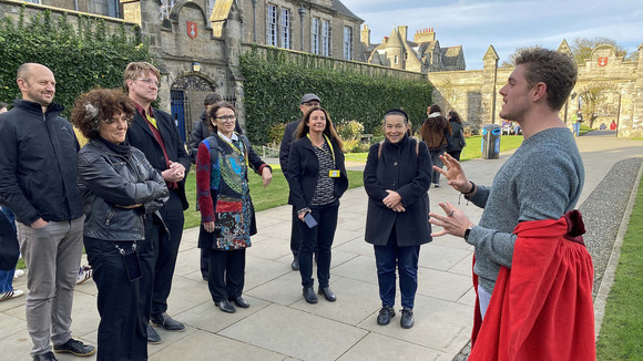 An der traditionsreiche University of St. Andrews.