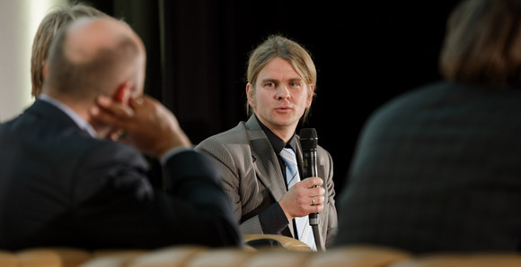 Forschung Verleihung des Landesforschungspreises und des Preises für mutige Wissenschaft 2016 Prof. Erik Schäffer, Foto: MWK / Jan Potente