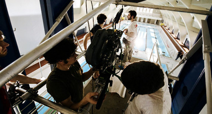 Am Filmset, Foto: Peter Hacker