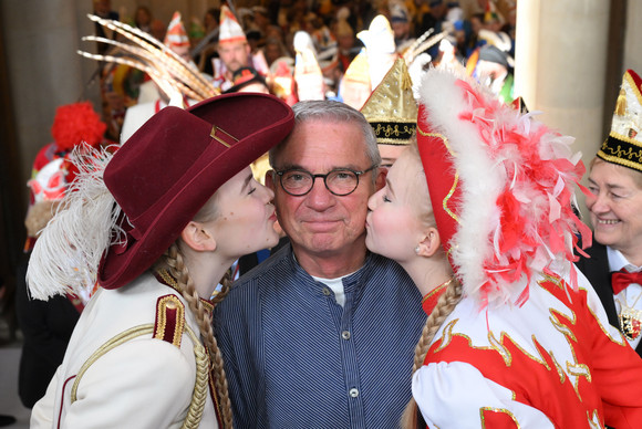 Fastnacht Empfang für Karnevals- und Fasnachtsvereine Innenminister Thomas Strobl (Mitte) beim Empfang für die Karnevals- und Fasnachtsvereine des Landes