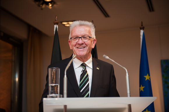 Europa Neujahrsempfang in der Landesvertretung in Brüssel Ministerpräsident Winfried Kretschmann (Foto: © Vertretung des Landes Baden-Württemberg bei der Europäischen Union/FKPH)