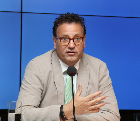 Pressekonferenz Solaroffensive und Gartenschauen Der Minister für Ländlichen Raum und Verbraucherschutz, Peter Hauk