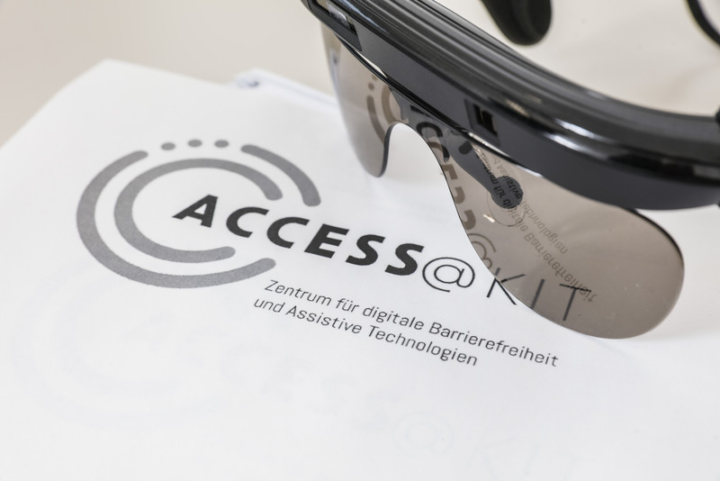 Ansicht der Brille für die automatische Bilderkennung