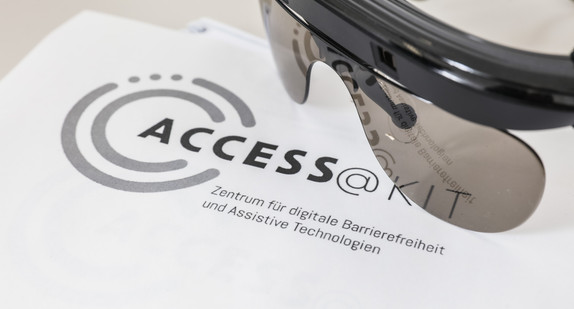 Ansicht der Brille für die automatische Bilderkennung