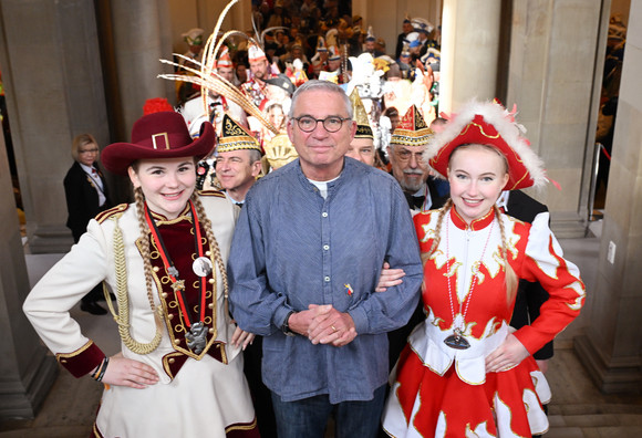 Fastnacht Empfang für Karnevals- und Fasnachtsvereine Innenminister Thomas Strobl (Mitte) beim Empfang für die Karnevals- und Fasnachtsvereine des Landes