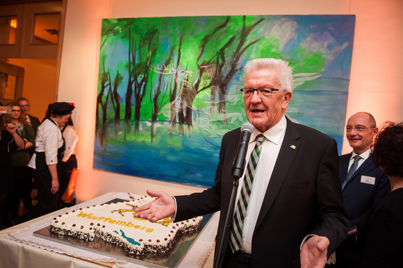 Europa Neujahrsempfang in der Landesvertretung in Brüssel Ministerpräsident Winfried Kretschmann (Foto: © Vertretung des Landes Baden-Württemberg bei der Europäischen Union/FKPH)