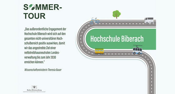 SharePic mit Statement von Ministerin Bauer zum Besuch in Biberach