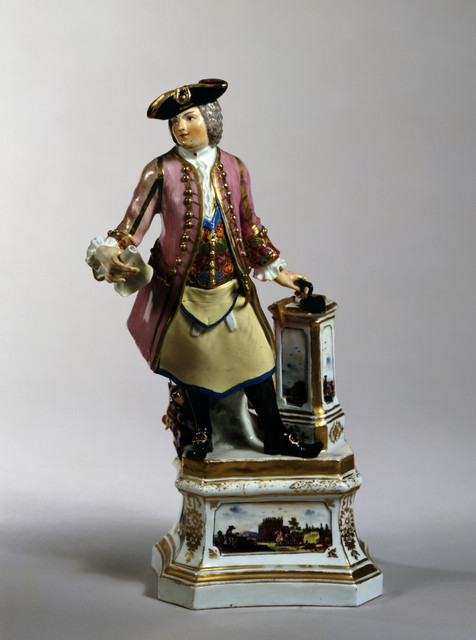 Figurine "August der Starke als Freimaurer"