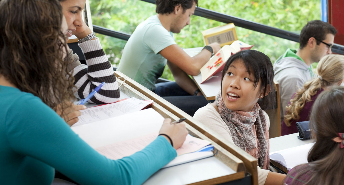 Students in a lecture hall