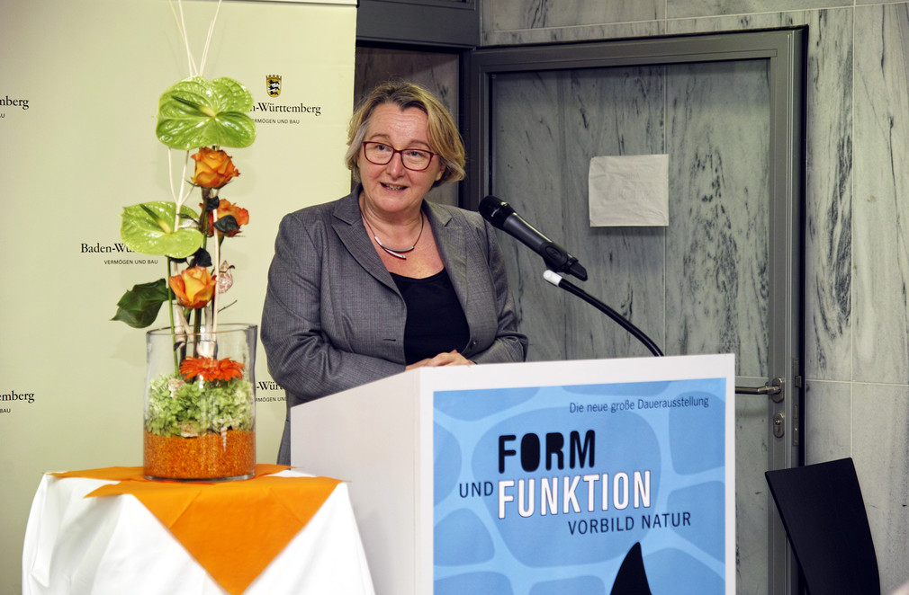 Ministerin Theresia Bauer bei der Eröffnung der neuen Räumlichkeiten, Foto: Griener/SMNK