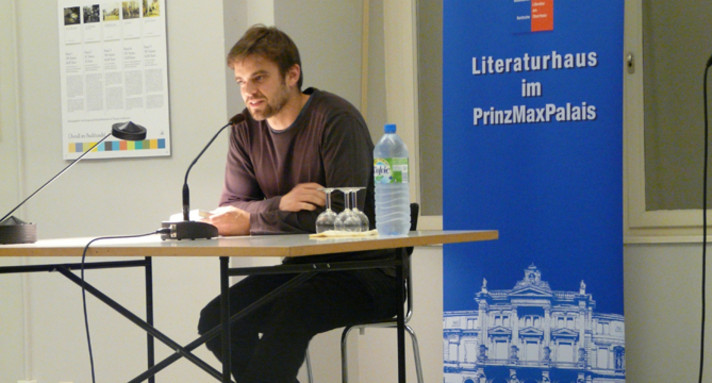 Lesung Matthias Nawrat, Literaturstipendiat 2013, Foto: Museum für Literatur am Oberrhein