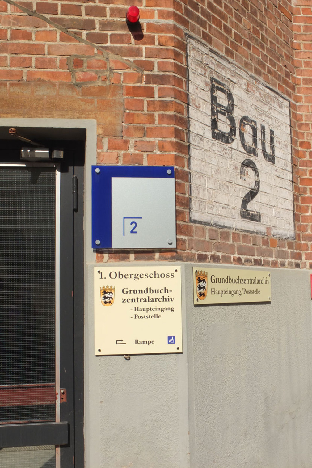 Eröffnung des Grundbuchzentralarchivs in Kornwestheim: Aussenansicht, Quelle: Justizministerium
