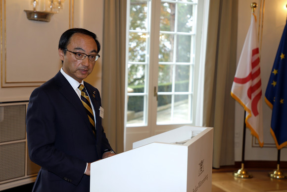 Internationale Zusammenarbeit 30 Jahre Partnerschaft mit Kanagawa Parlamentspräsident Hiroyuki Umezawa (Bild: Staatsministerium Baden-Württemberg)
