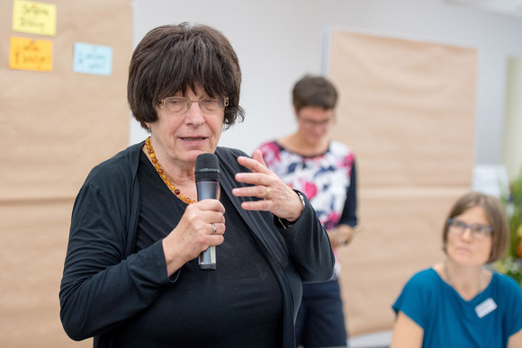 Donauraum Informations- und Beteiligungstag zur Donauraumstrategie Staatsrätin Gisela Erler (l.)